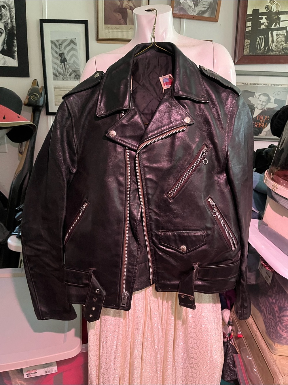 Classic Black Leather Biker Jacket